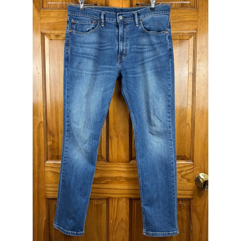 Levis 511 Slim Fit Jeans Mens 36x30 Medium Wash Blue Denim Pants Americana
